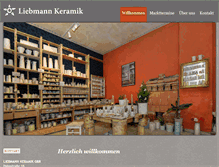 Tablet Screenshot of liebmann-keramik.de